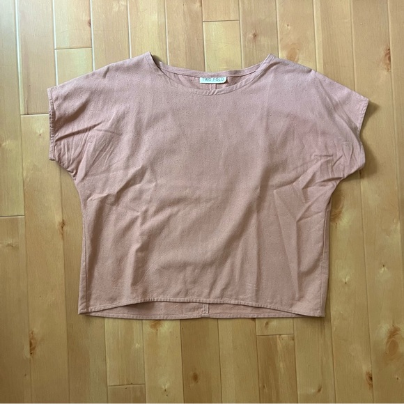 Two Fold Clothing Krissy Tee in Dusty Rose - Picture 6 of 11